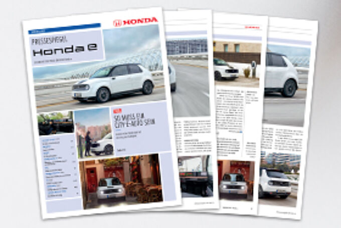 Honda e Pressespiegel Sonderausgabe Honda e Pressespiegel Sonderausgabe